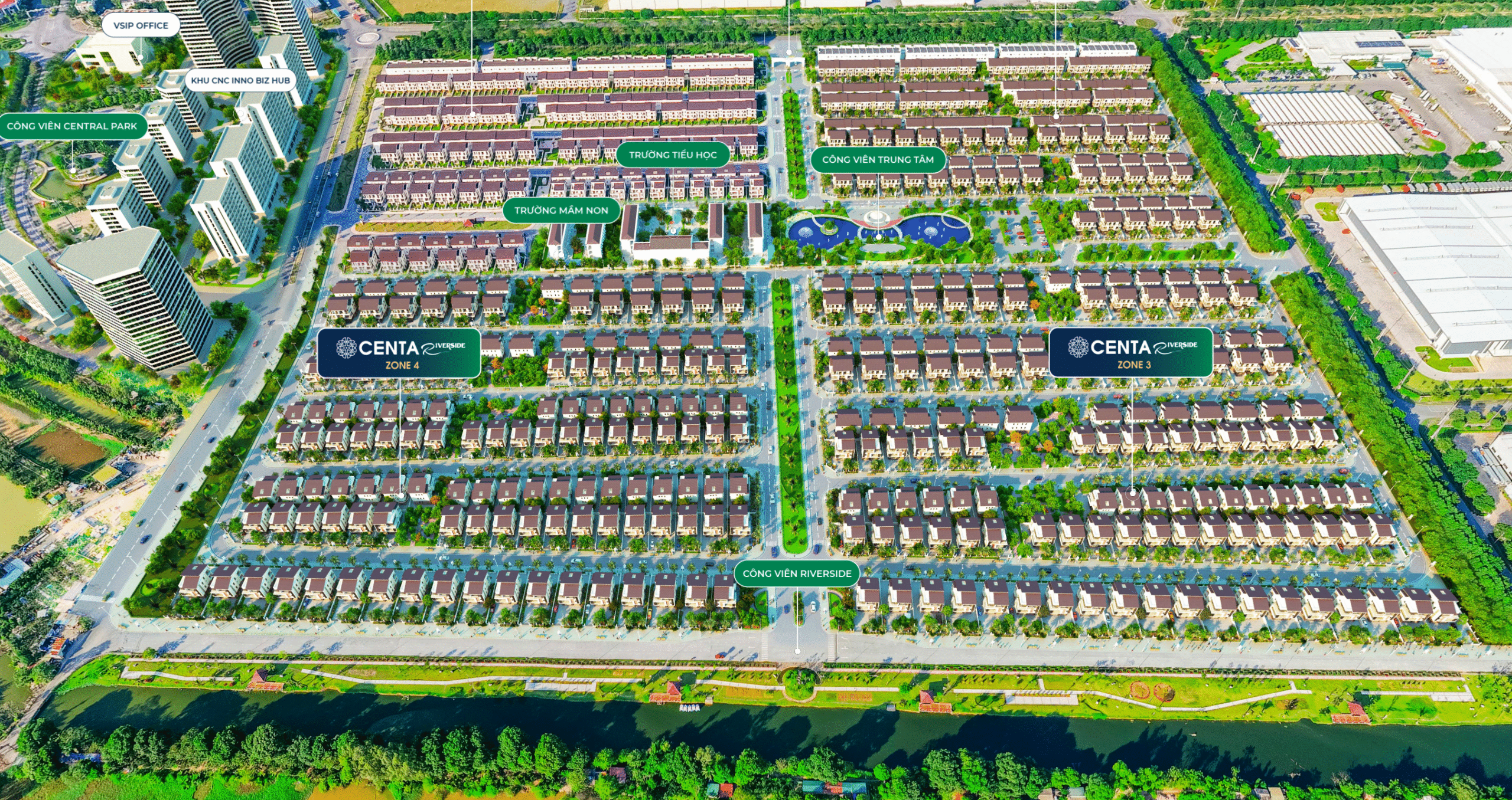 Tổng thể Centa Riverside